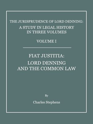 cover image of The Jurisprudence of Lord Denning